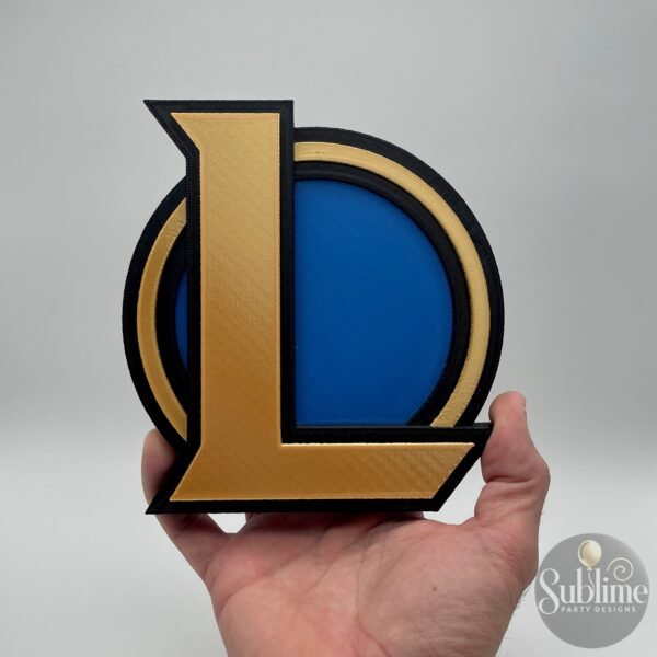 Logo 3D de League of Legends – Exclusivo e Detalhado - Image 3