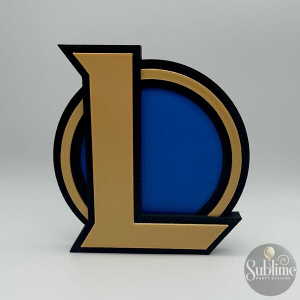 Logo 3D de League of Legends – Exclusivo e Detalhado